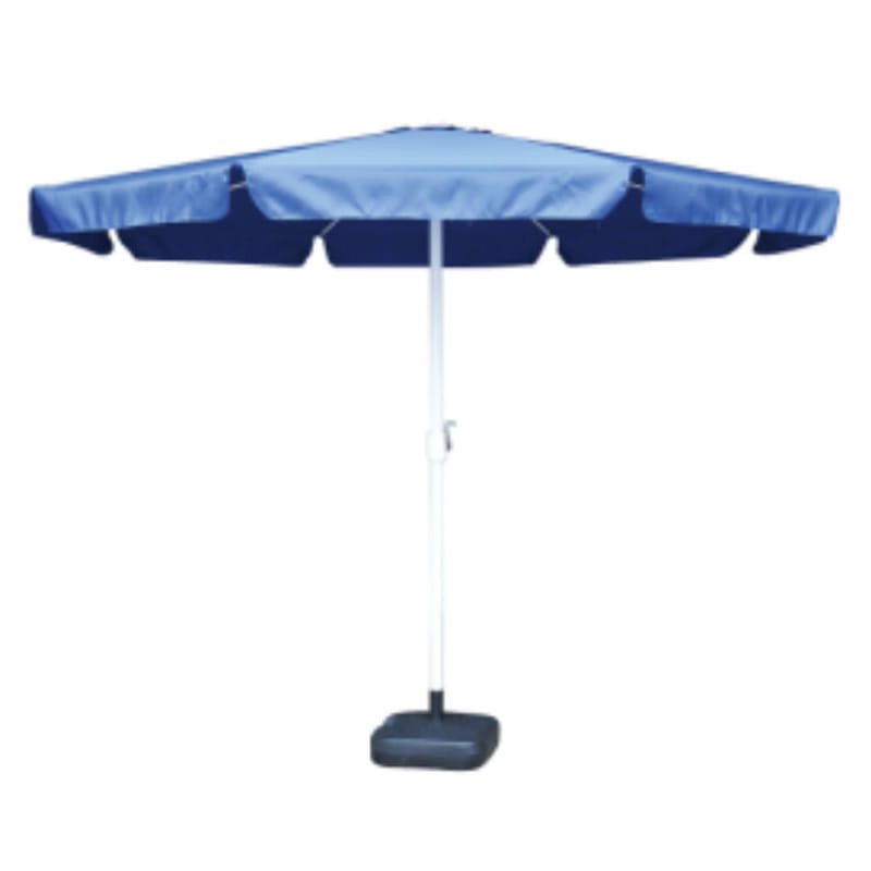 Ruffled large round umbrella